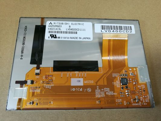 AA050MG03 - T1 میتسوبیشی 5 اینچ 800 × 480 RGB 700CD / M2 WLED TTL دمای کار: -20 ~ 70 درجه سانتیگراد نمایشگر LCD صنعتی