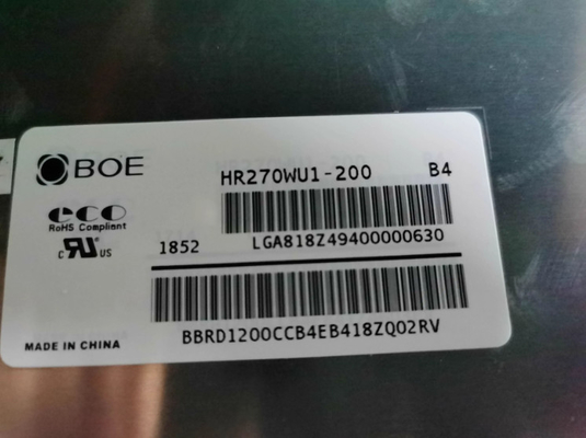 HR270WU1-200 BOE 27.0&quot; 1920 ((RGB) × 1080, 725 cd/m2 نمایشگر LCD صنعتی