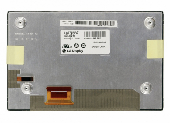 LA070WV7-SL02 صفحه نمایش LG 7 &quot; 800 ((RGB) × 480 WVGA 133PPI 1000 cd / m2 صفحه نمایش LCD صنعتی