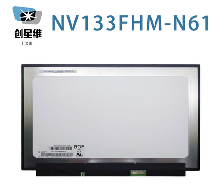 NV133FHM-N61 BOE 13.3&quot; 1920 ((RGB) × 1080, FHD 166PPI300 cd/m2 نمایشگر LCD صنعتی