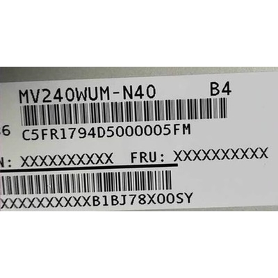 MV240WUM-N40 BOE 24.0&quot; 1920 ((RGB) × 1200، 300 cd/m2) صفحه نمایش LCD صنعتی