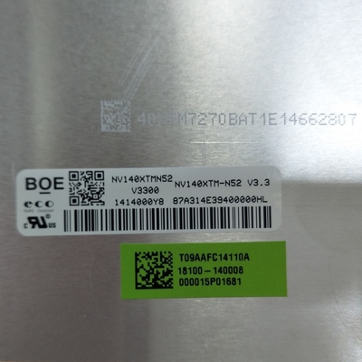 NV140XTM-N52 BOE 14.1&quot; 3840 ((RGB) ×1100 300 cd/m2 نمایشگر LCD صنعتی