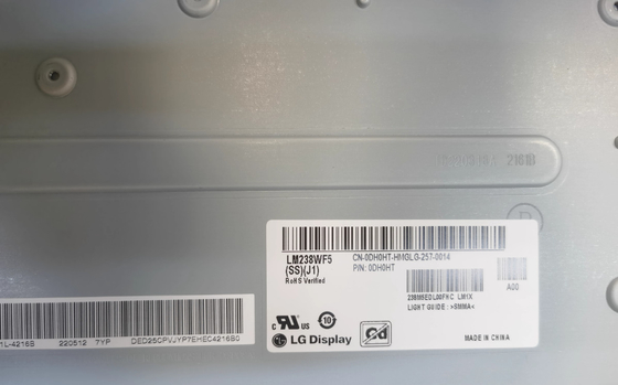 LM238WF5-SSJ1 صفحه نمایش LG 23.8 &quot; 1920 ((RGB) × 1080, 330 cd/m2 صفحه نمایش LCD صنعتی