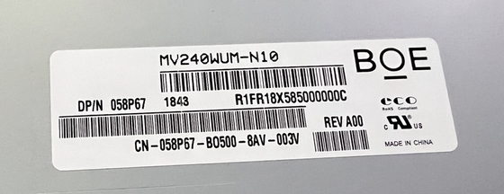 MV240WUM-N10 BOE 24.0&quot; 1920 ((RGB) × 1200، 250 (Typ.) ((cd/m2) نمایشگر LCD صنعتی