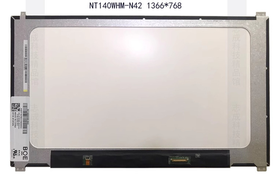 NT125WHM-N42 BOE 12.5&quot; 1366 ((RGB) × 768, 200 cd/m2 نمایشگر LCD صنعتی