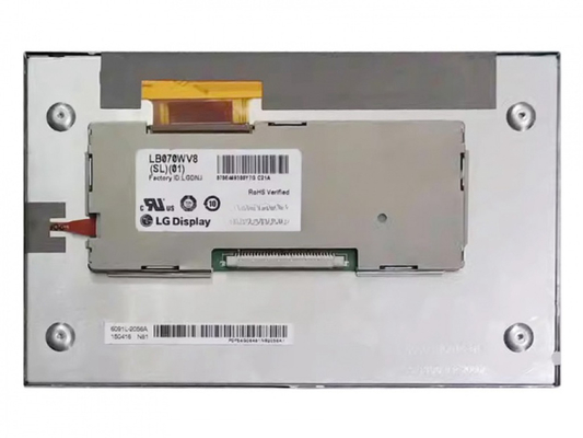LB070WV8-SL01 LG DISPLAY 7&quot; 800 ((RGB) × 480, WVGA 133PPI,450 cd/m2 نمایشگر LCD صنعتی