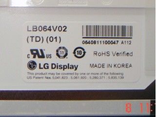 LB064V02-TD01 6.4 اینچ 640×480 250 cd/m2 زاویه مشاهده 65/65/50/60 TFT-LCD، LCM