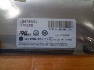 TFT 7.0&quot; LB070W02-TMJ2 220 cd/m2 (نوعی) 65/65/45/55 (نوعی)