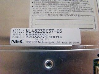 NL4823BC37-05 CCFL Backlight 7.0 INCH 480×234 NEC TFT LCD 157.5 ((H) ×90.5 ((V) میلیمتر