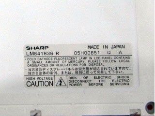 مستطیل LM641836R 640×480 9.4 اینچ Sharp TFT LCD Display 191.97 ((W) × 143.97 ((H) mm