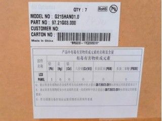 21.5 اینچ 102PPI 400cd/m2 پانل LCD TFT G215HAN01.0 89/89/89/89 (نوع)