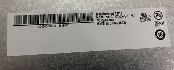 18.5 اینچ 84PPI 300cd/m2 AUO TFT LCD G185XW01 V0 85/85/80/80 (نوع)