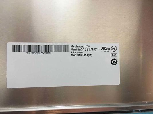 G190EAN01.2 19" 1300cd/m2 1280×1024 LVDS مانیتور LCD صنعتی