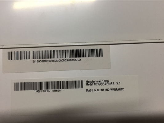G084SN03 V3 8.4 INCH 250 cd/m2 800×600 زاویه مشاهده 80/80/80/60 TFT-LCD، LCM