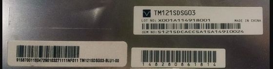 SVGA 82PPI 12.1" 800×600 RGB Tianma TFT LVDS TM121SDSG03 80/80/65/75 (نوع) ((CR≥10)