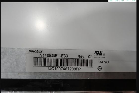 صفحه نمایش LCD صنعتی N140BGE-E33 INNOLUX 14.0 &quot;1366 (RGB) × 768 220 cd / m²