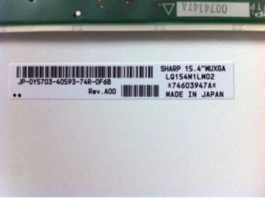 نمایشگر LCD صنعتی LQ154M1LW02 Sharp 15.4 &quot;LCM 1920 × 1200RGB 200cd / m²