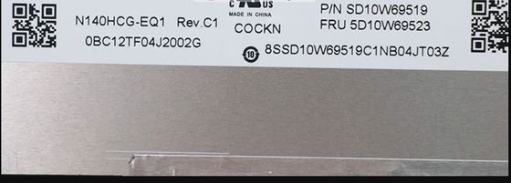 نمایشگر LCD صنعتی N140HCG-EQ1 INNOLUX 14.0 &quot;1920 (RGB) × 1080 300 cd / m²