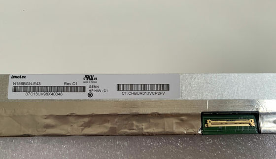 صفحه نمایش LCD صنعتی N156BGN-E43 Innolux 15.6 &quot;1366 (RGB) × 768 220 cd / m²