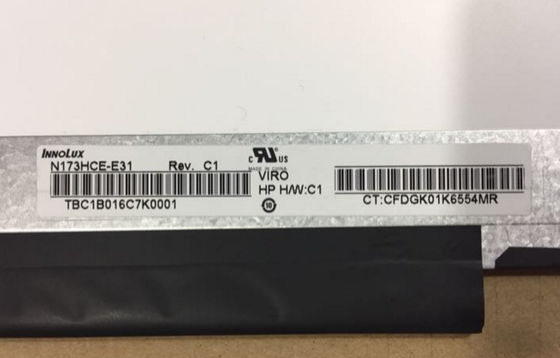نمایشگر LCD صنعتی N173HCE-E31 Innolux 17.3 &quot;1920 (RGB) × 1080 300 cd / m²