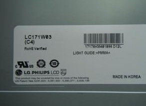LC171W03-C4 LG. LCD 17.1" 1280×768 450cd/m2 نمایشگر LCD صنعتی