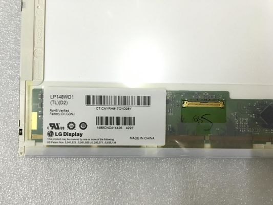 LP140WD1-TLD2 14.0" 1600x900 پانل LCD صنعتی 200cd/m2 89/89/89/89 (نوع)