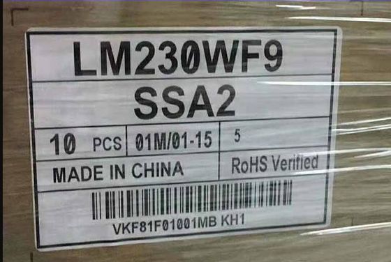 23.0 &quot;1920 × 1080 250cd / m2 Touch LCD Display 95PPI LM230WF9-SSA3