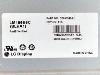 نمایشگر LCD صنعتی LM190E0A-SLD5 LG 19.0 &quot;1280 (RGB) × 1024 250 cd / m LCD