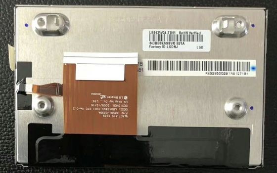 43" 480x1080 400cd/M2 Tft Lcd Display 128PPI LB043WQ4-TD01 70/70/60/50 (نوع)