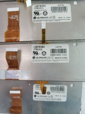 LB070W02-TMJ2 LCD 7.0" 480 ((RGB) × 234 220 cd/m2 نمایشگر LCD صنعتی
