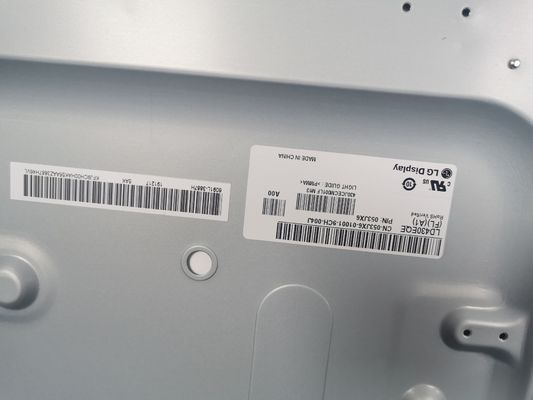 103PPI 43" 3840×2160 پانل LCD مربع 400cd/m2 LD430EQE-FLA1 89/89/89/89 (نوع)