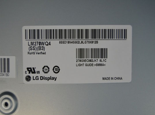 نمایشگر LCD صنعتی LM270WQ4-SSB3 LG 27.0 &quot;2560 (RGB) × 1440 350 cd / m LCD