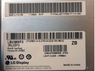 LM230WF3-SLQ5 LG Display 23.0 &quot;1920 (RGB) × 1080 250 cd / m² Display LCD LCD
