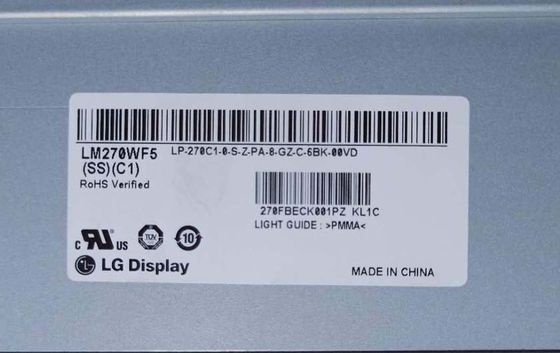LM270WF5-SSC1 LG Display 27.0 &quot;1920 (RGB) 80 1080 250 cd / m² نمایشگر LCD صنعتی
