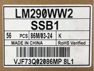 صفحه نمایش LCD صنعتی LM290WW2-SSB1 LG 29.0 &quot;2560 (RGB) 300 1080 300cd / m2