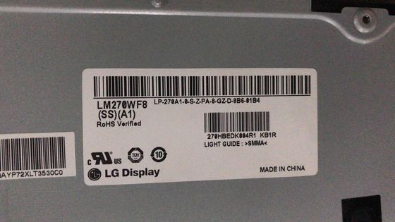 صفحه LCD 250cd/m2 81PPI WLED 27.0" LM270WF7-SSD1 صفحه نمایش LG 89/89/89/89 (نوع)