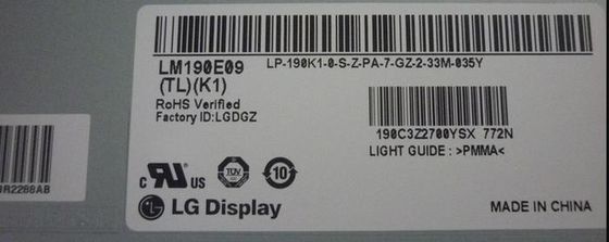 SXGA 1280×1024 پانل LCD TFT 86PPI 250cd/m2 LM190E09-TLK1 85/85/75/85 (نوع)