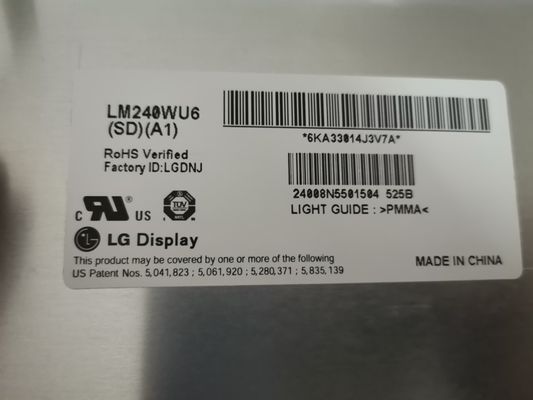WUXGA 94PPI 320cd/m2 پانل LCD TFT 24.0" LM240WU6-SDA1 89/89/89/89 (نوع)