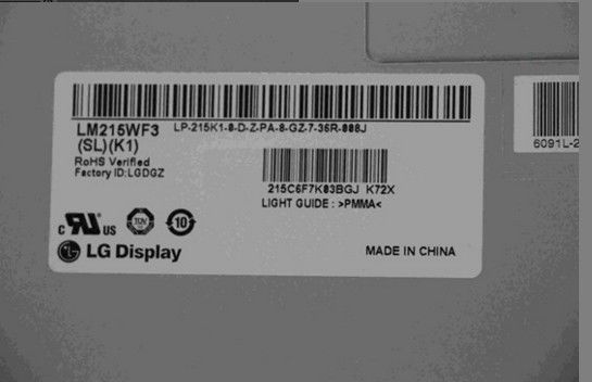 پانل LCD صنعتی 102PPI 250 سی دی / متر مربع LM215WF3-SLK1 1920 LE 1080 WLED