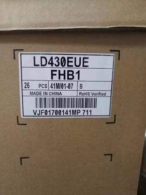 450cd/M2 RGB FHD 51PPI صفحه ال سی دی پانل 43 اینچ 1920 × 1080 LD430EUE-FHB1